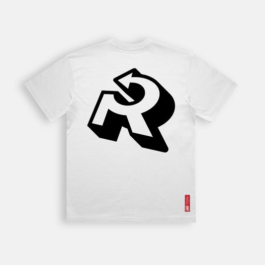 Rewind "R" Logo Tee - Back View | Classic Filipino Streetwear Tee