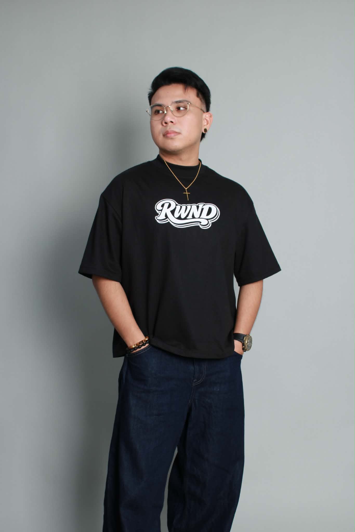 RWND Script Tee - Black