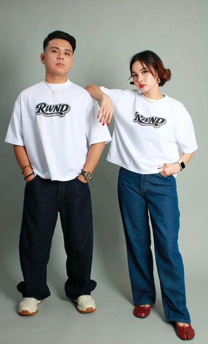 RWND Script Tee - White