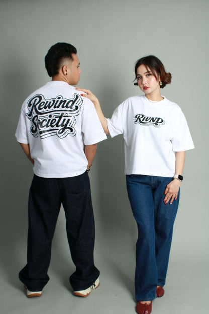 RWND Script Tee - White
