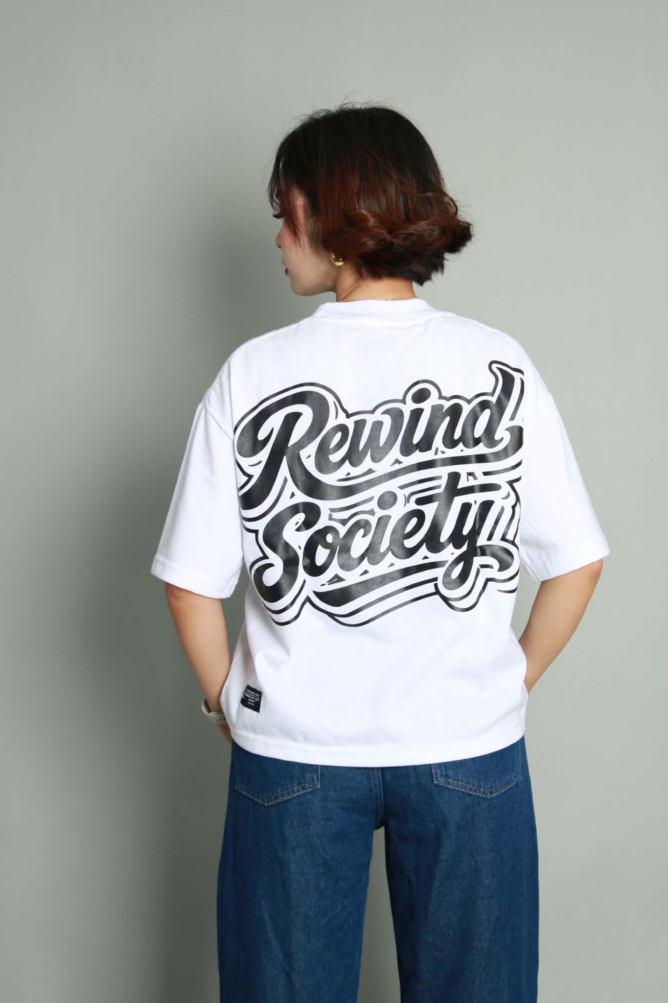 RWND Script Tee - White