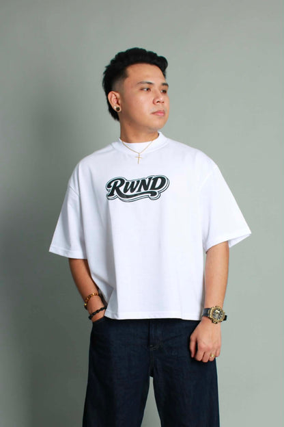 RWND Script Tee - White
