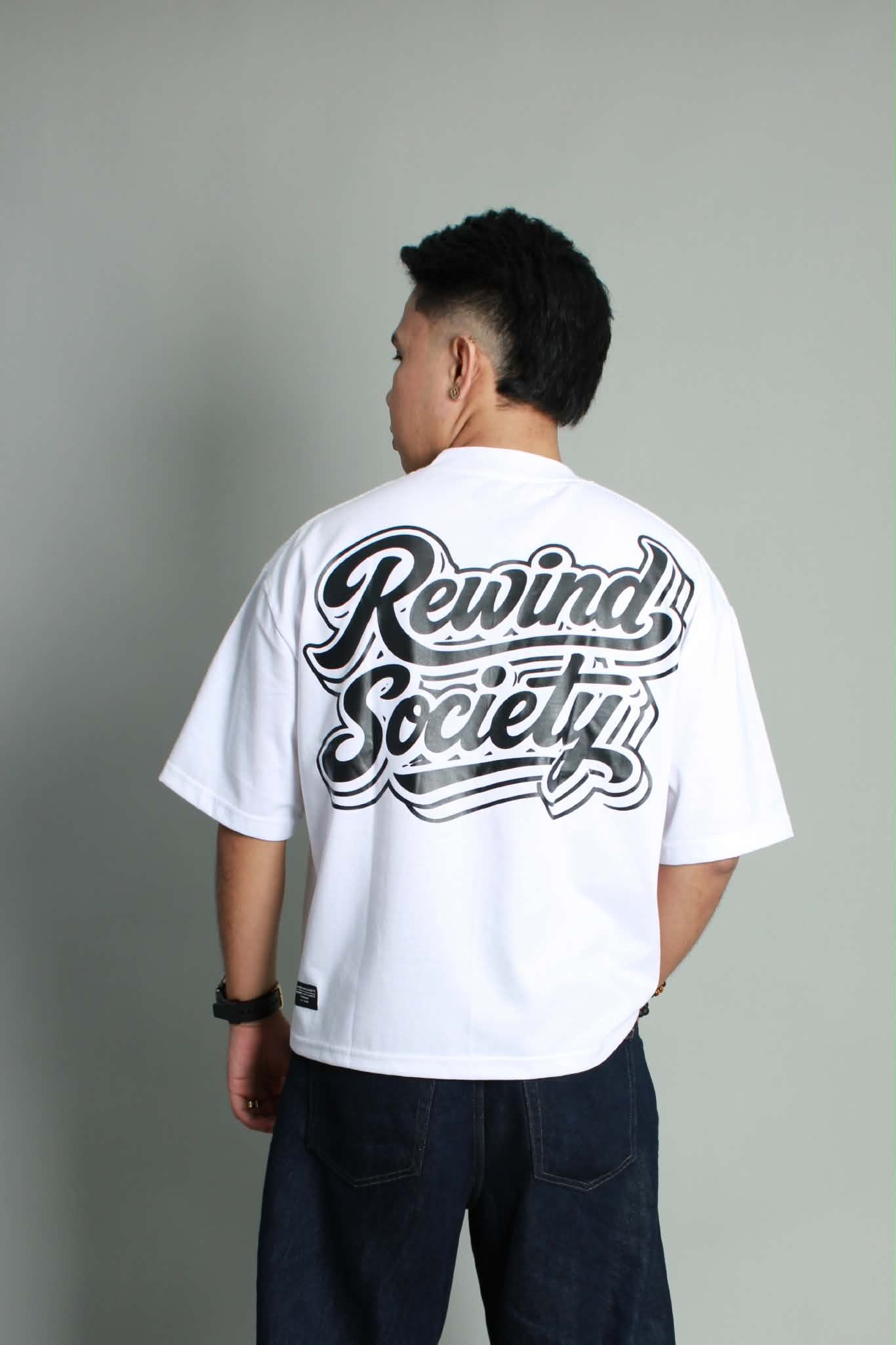 RWND Script Tee - White