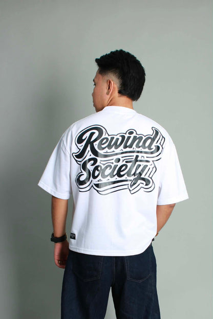 RWND Script Tee - White