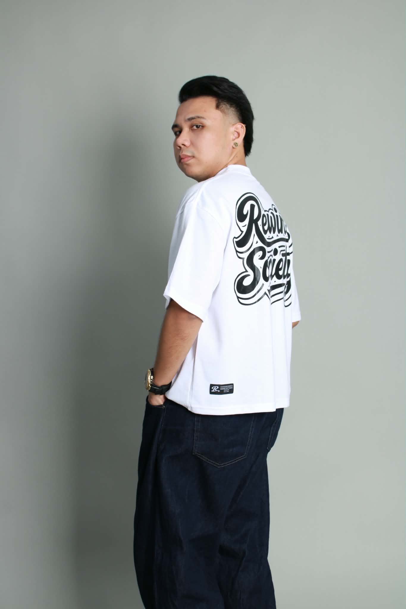 RWND Script Tee - White
