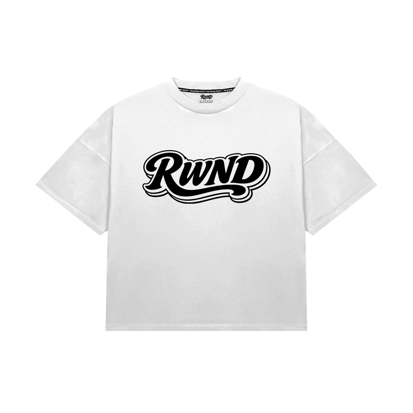 RWND Script Tee - White