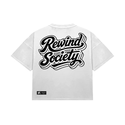 RWND Script Tee - White