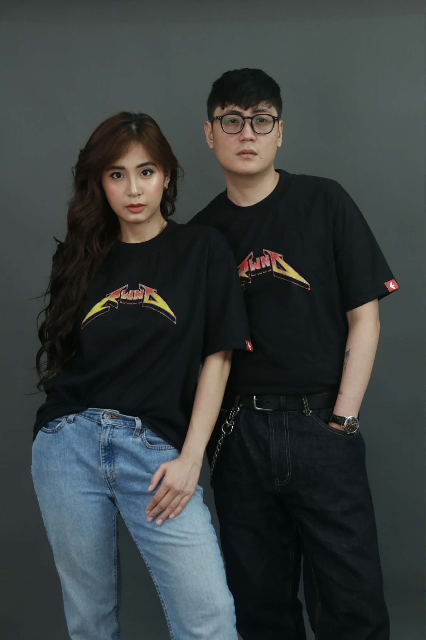 Model wearing Forged by Fire Tee | Everyday Vintage Streetwear
